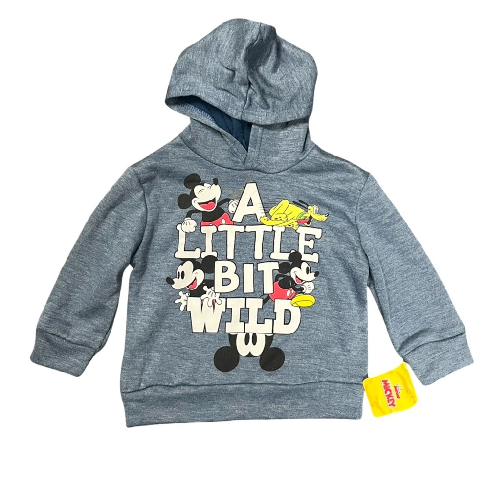 NWT Disney Junior Mickey Mouse Boys Hoodie Blue Size 2T